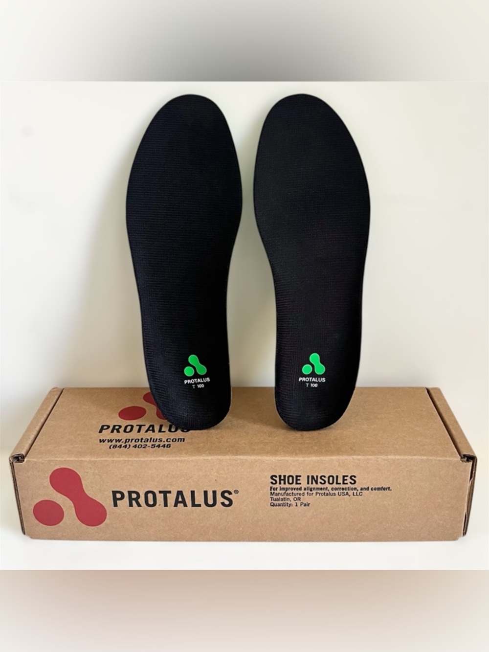 New with Box Protalus T100 Elite Insole Black Green Men’s 7 Women’s 8.5